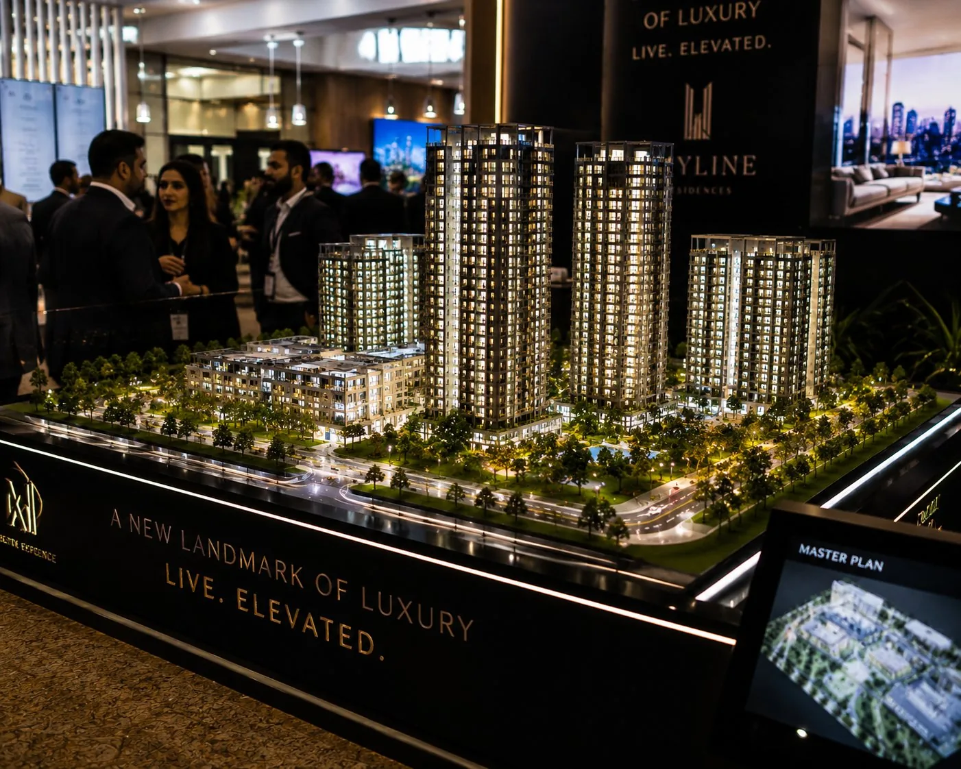 Exhibition scale model Dubai — event launch display model