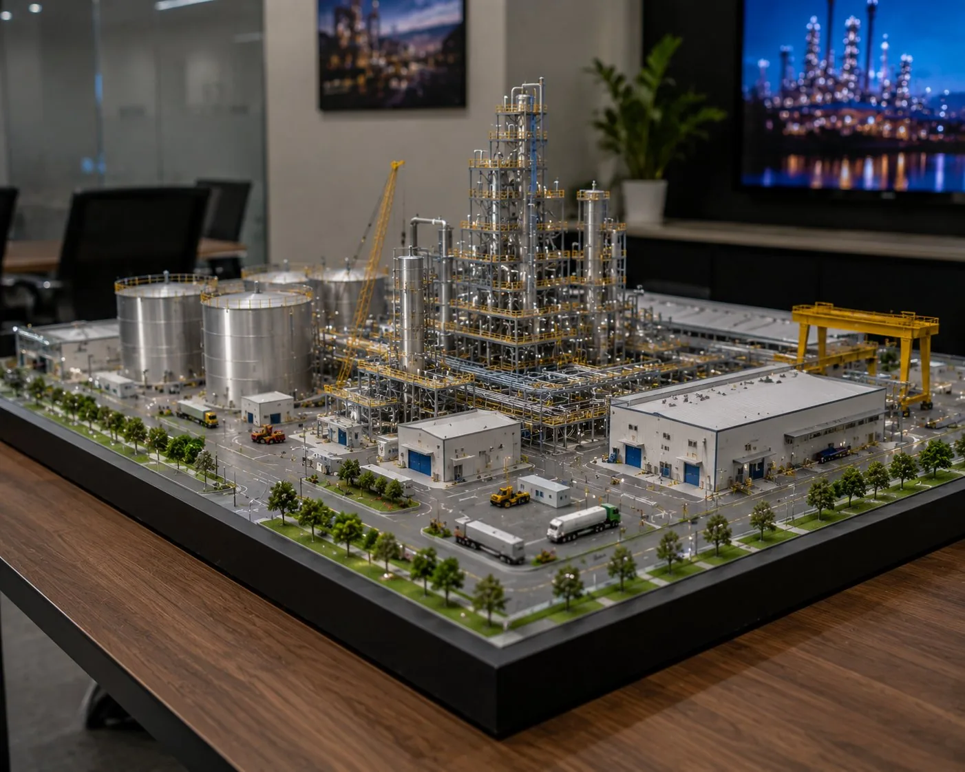 Industrial scale model UAE — detailed refinery plant model